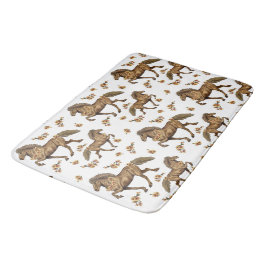 Tapete De Banheiro Cavalo e Flores islandeses dos anos 30