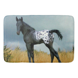 Tapete De Banheiro Cavalo - potro do Appaloosa 24" x 36" grande
