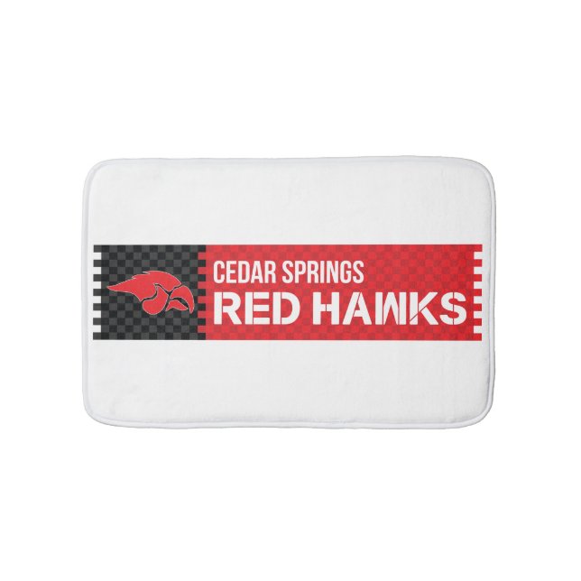 Tapete De Banheiro Cedar Primavera Red Hawks (frente)