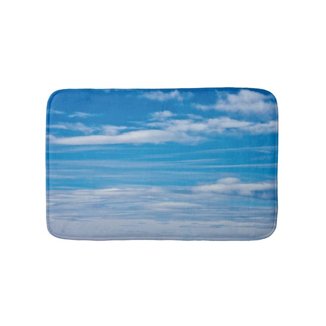 Tapete De Banheiro Céu Azul com Listras de Nuvem (frente)