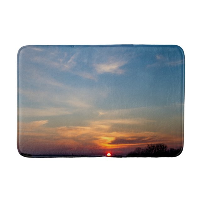 Tapete De Banheiro Céu sunset de inverno (Frente)