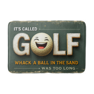 Tapete De Banheiro Chama-se Golf Funny Bathroom Decor