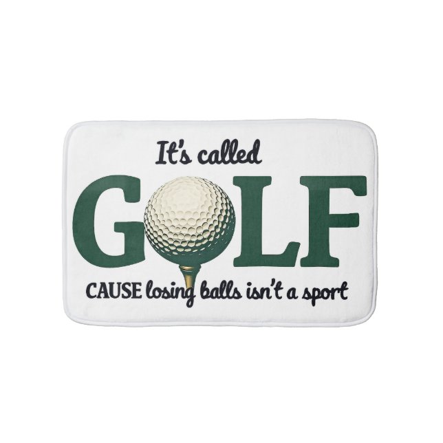 Tapete De Banheiro Chama-se Golf Funny Bathroom Decor (frente)