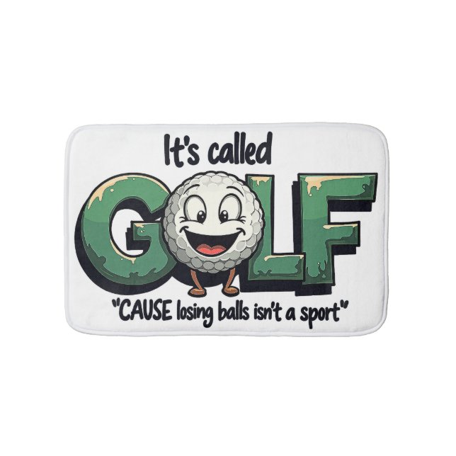 Tapete De Banheiro Chama-se Golf Funny Bathroom Decor (frente)