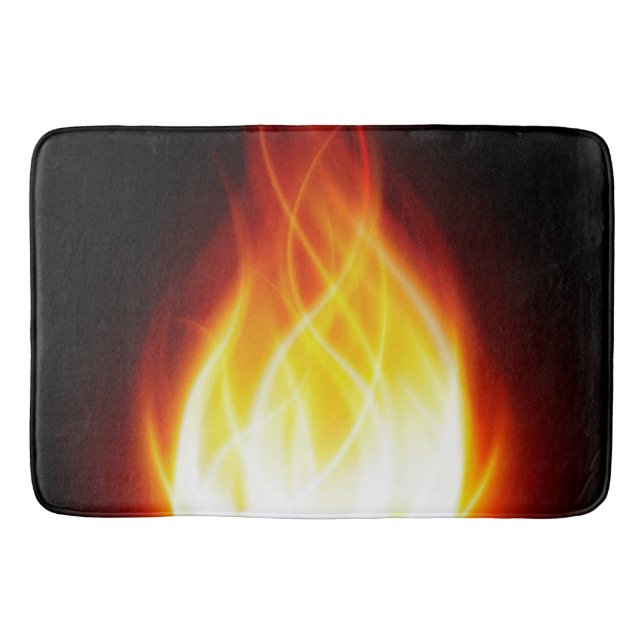 Tapete De Banheiro Chamas brilhantes Bath Mat (Frente)