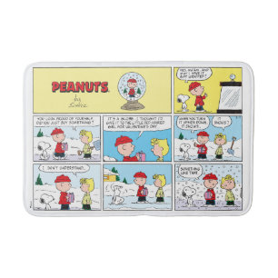 Tapete De Banheiro Charlie Brown   Globo de Neve