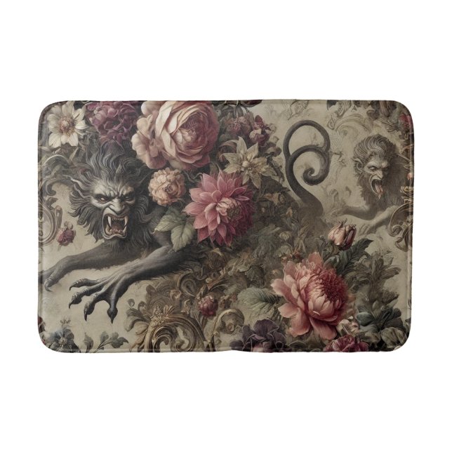 Tapete De Banheiro Château des Loups - Lobisomem Barroco Gótico (Frente)