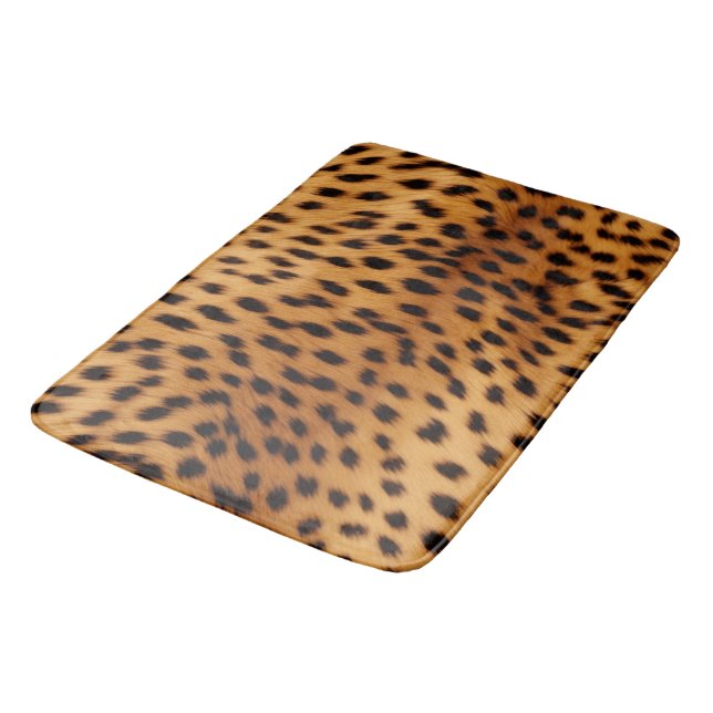 Tapete De Banheiro Cheetah Animal fur (Angulado)
