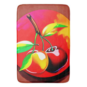 Tapete De Banheiro Cherry Duo vibrante