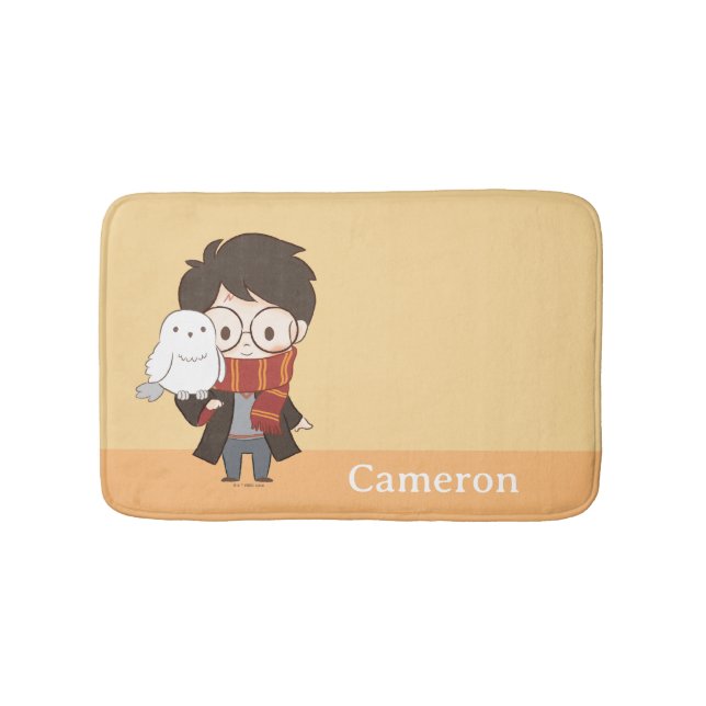 Tapete De Banheiro Chibi HARRY POTTER™ & Hedwig (frente)