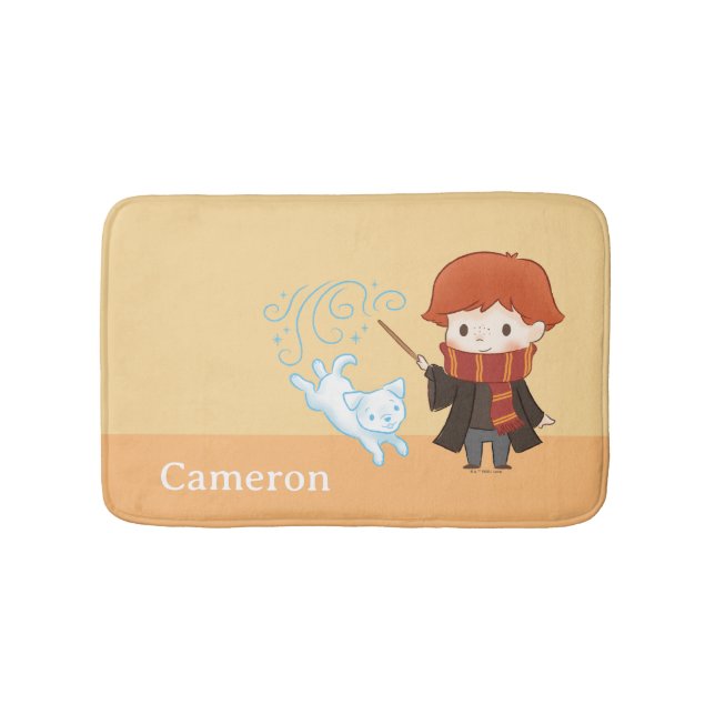 Tapete De Banheiro Chibi Ron Weasley Patronus (frente)