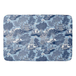 Tapete De Banheiro Chic Blue Willow chinoiserie cott