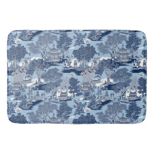 Tapete De Banheiro Chic Blue Willow chinoiserie cott