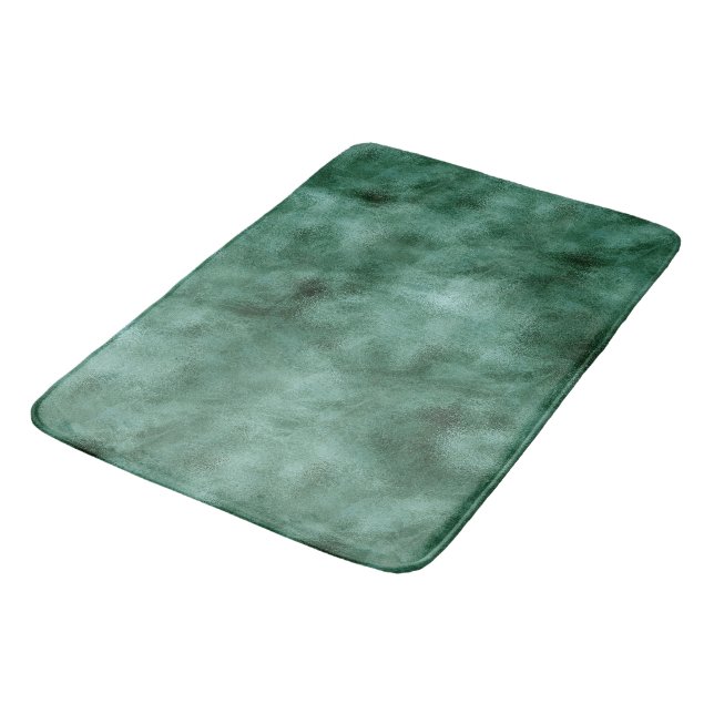 Tapete De Banheiro Chic Pine Teal Green (Angulado)