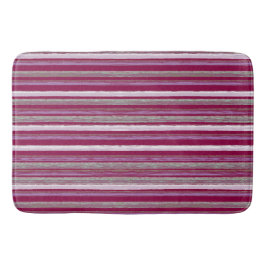 Tapete De Banheiro Chic Plum Pink Beach Hut Stripes Art de Heva Weva