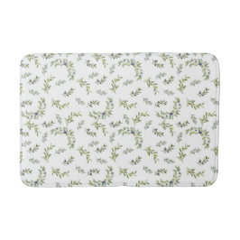 Tapete De Banheiro Chic Provincial Francês Sage Olive Aquarela