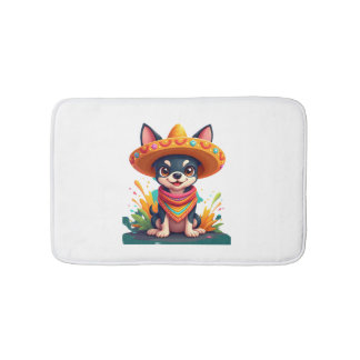 Tapete De Banheiro Chihuahua  Mexico  Cinco de Mayo  Funny Dog   (5)