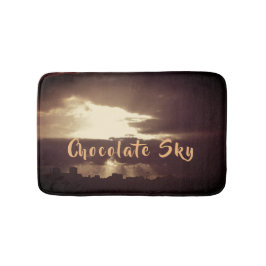 Tapete De Banheiro Chocolate Negro Plymouth Sky Sunset Bath Mat