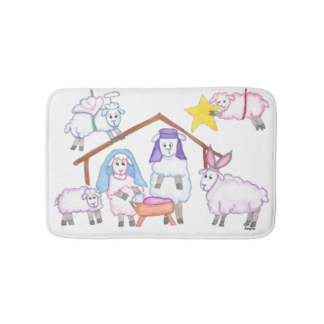 Tapete De Banheiro Christmas Pageant Shower Curtain (frente)