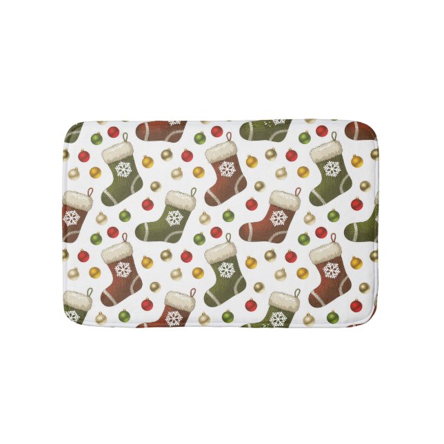 Tapete De Banheiro Christmas Wreaths (frente)