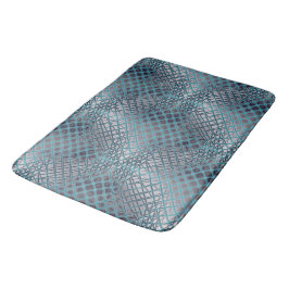 Tapete De Banheiro Ciano desenhado que parece um emaranhado de redes