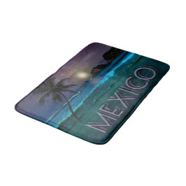 Tapete De Banheiro Cidade do México - Noite Bath Mat