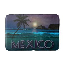 Tapete De Banheiro Cidade do México - Noite Bath Mat