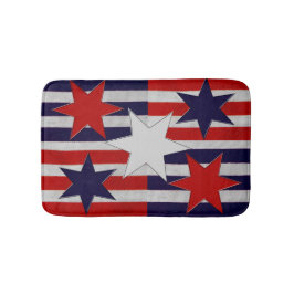 Tapete De Banheiro Cinco estrelas & listras patrióticas