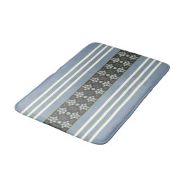 Tapete De Banheiro Cinza azul branca e verde