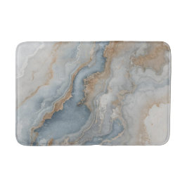 Tapete De Banheiro Cinza Azul Dusty Abstrato Beige