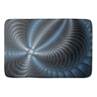 Cinza Azul Plástico Arte Fractal 3D Abstrato