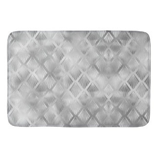 Tapete De Banheiro Cinza Geométrico Bath Mat