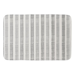 Tapete De Banheiro Cinza Negra - Strike Boho Moderno Minimalista