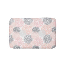 Cinza Rosa Elegante Dahlia Floral