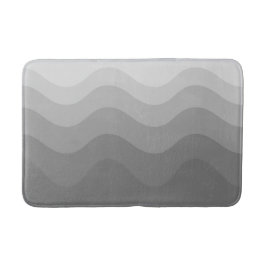 Tapete De Banheiro Cinza Wavey Stripe Moderna Bath Mat