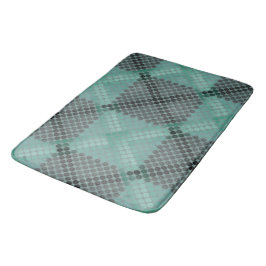 Tapete De Banheiro Círculo ou esferas opacos e verdes, em quadrados