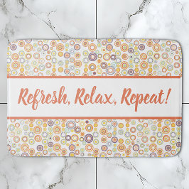 Tapete De Banheiro Círculos De Outono Moderno Do Século médio