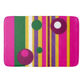 Tapete De Banheiro círculos e faixas ousadas modernas