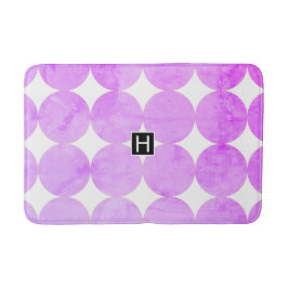 Tapete De Banheiro Círculos Roxos Modernos | Monograma