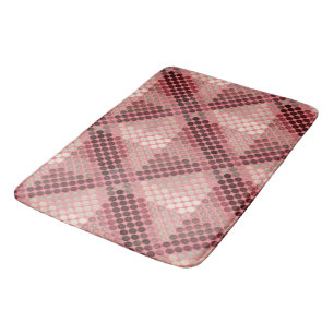 Tapete De Banheiro Círculos salmões e castanhos, em forma geométri