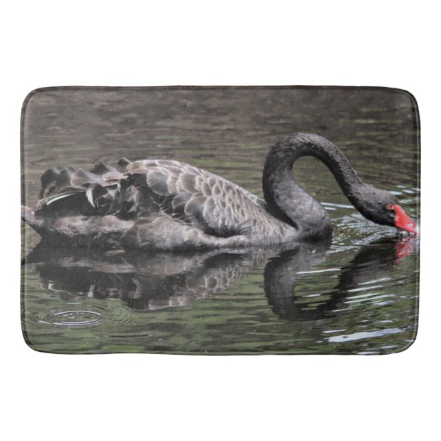 Tapete De Banheiro Cisne Negro (Frente)