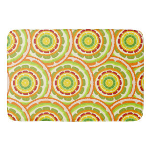 Tapete De Banheiro Citrino tropical SUMMER Laranja limão fina