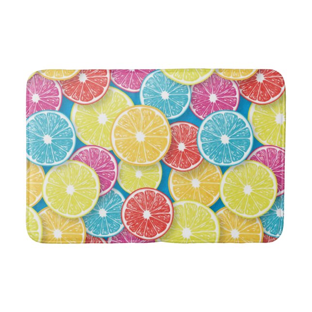 Tapete De Banheiro Citrus fruta slices pop (Frente)