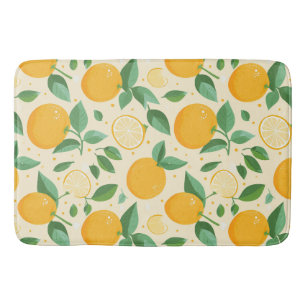 Tapete De Banheiro Citrus limon yellow tropical fruta