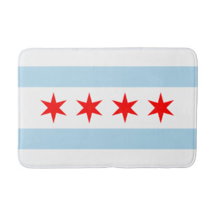 Tapete De Banheiro City Flag de Chicago (Illinois)