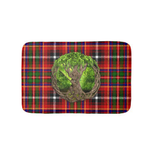 Tapete De Banheiro Clan Innes Tartan E Árvore Celta Da Vida