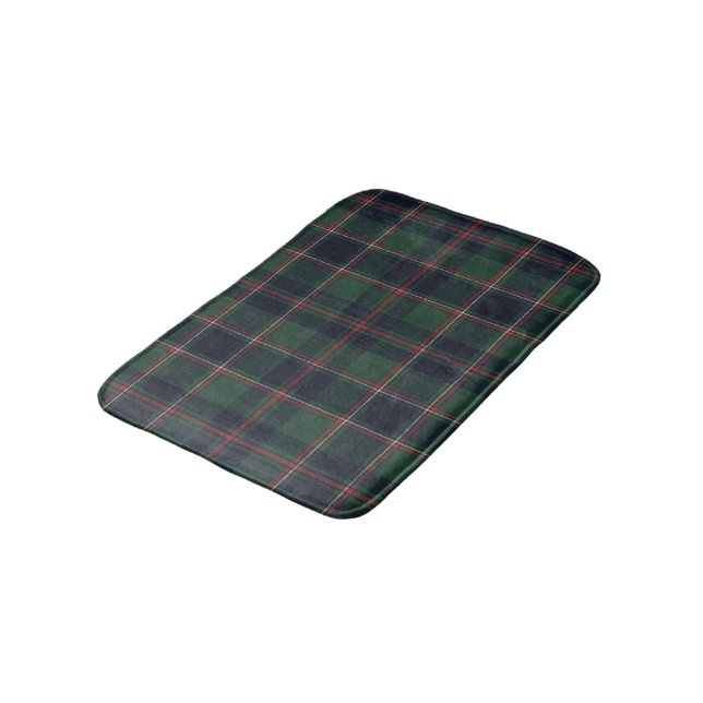 Tapete De Banheiro Classic Dark Blue Red Green Plaid Pattern (Angulado)