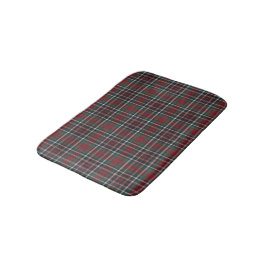 Tapete De Banheiro Classic Red Dark Blue Green Plaid Pattern