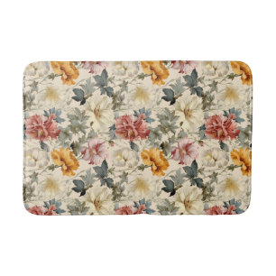 Tapete De Banheiro Clássico, lindo aquarela norueguesa, retro floral