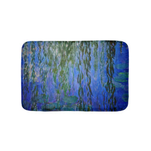 Tapete De Banheiro Claude Monet - Lírios d'água com salgueiro chora